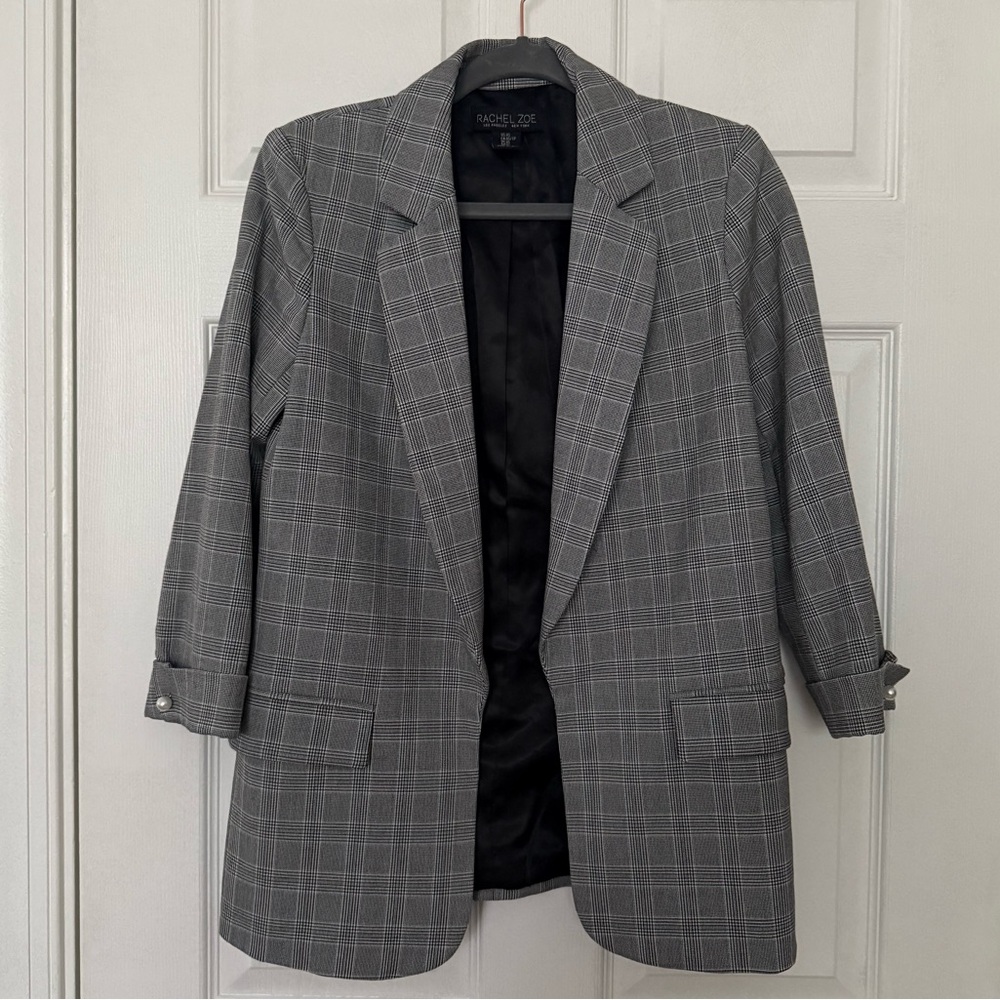 Rachel Zoe Plaid Blazer